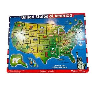 Melissa &‎ Doug United States Map Sound Puzzle